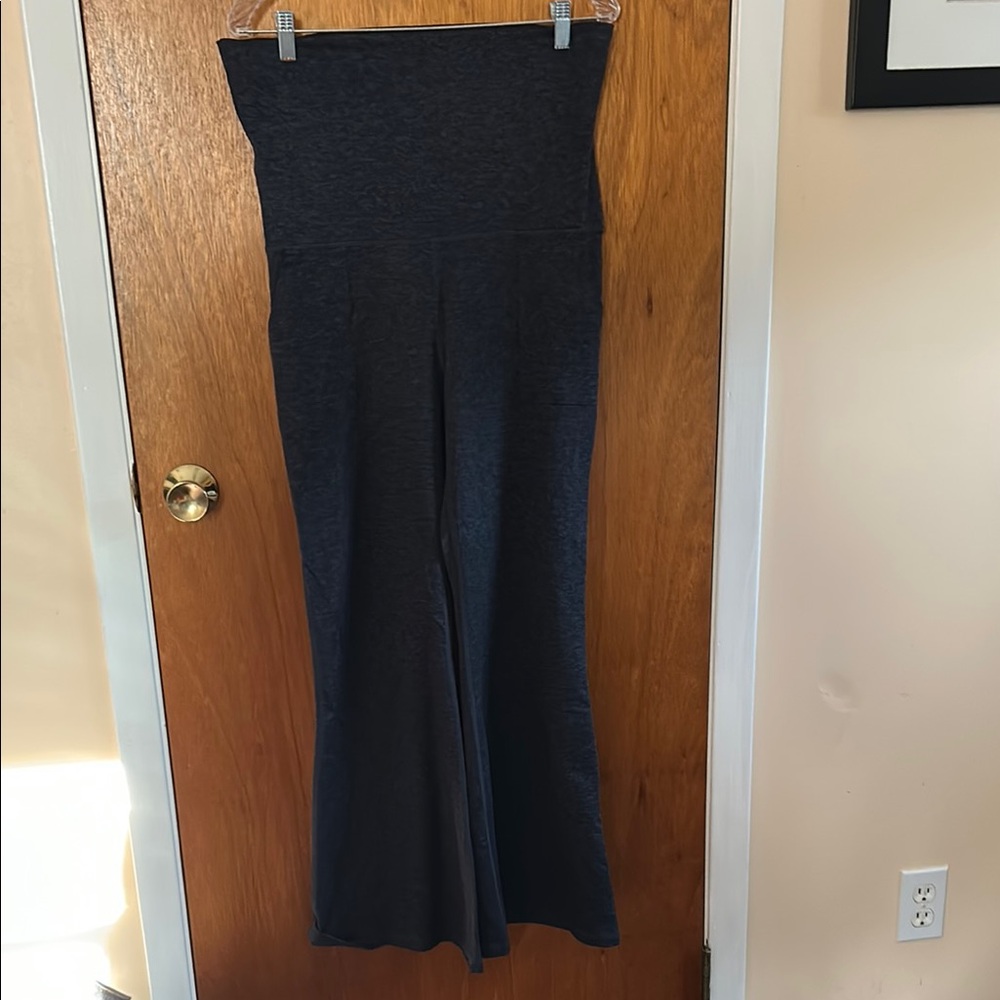 Aerie Black Wide Leg Pants with High Waist